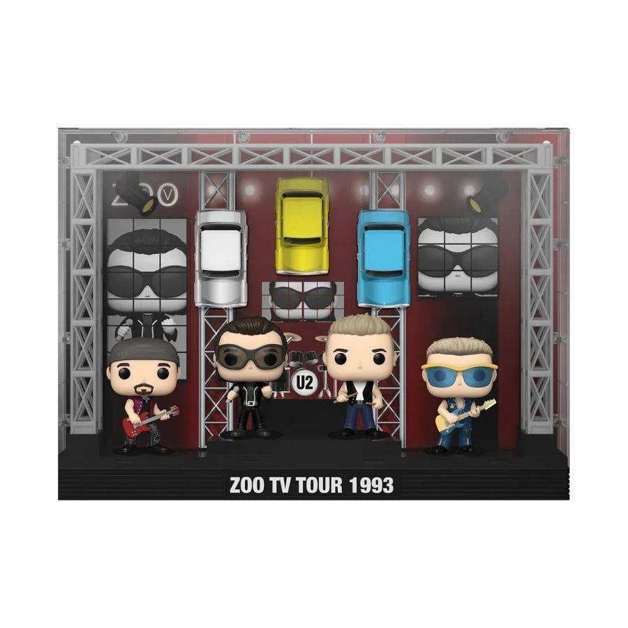 U2 POP! Moments DLX Vinyl Figuren 4er-Pack Zoo TV 1993 Tour